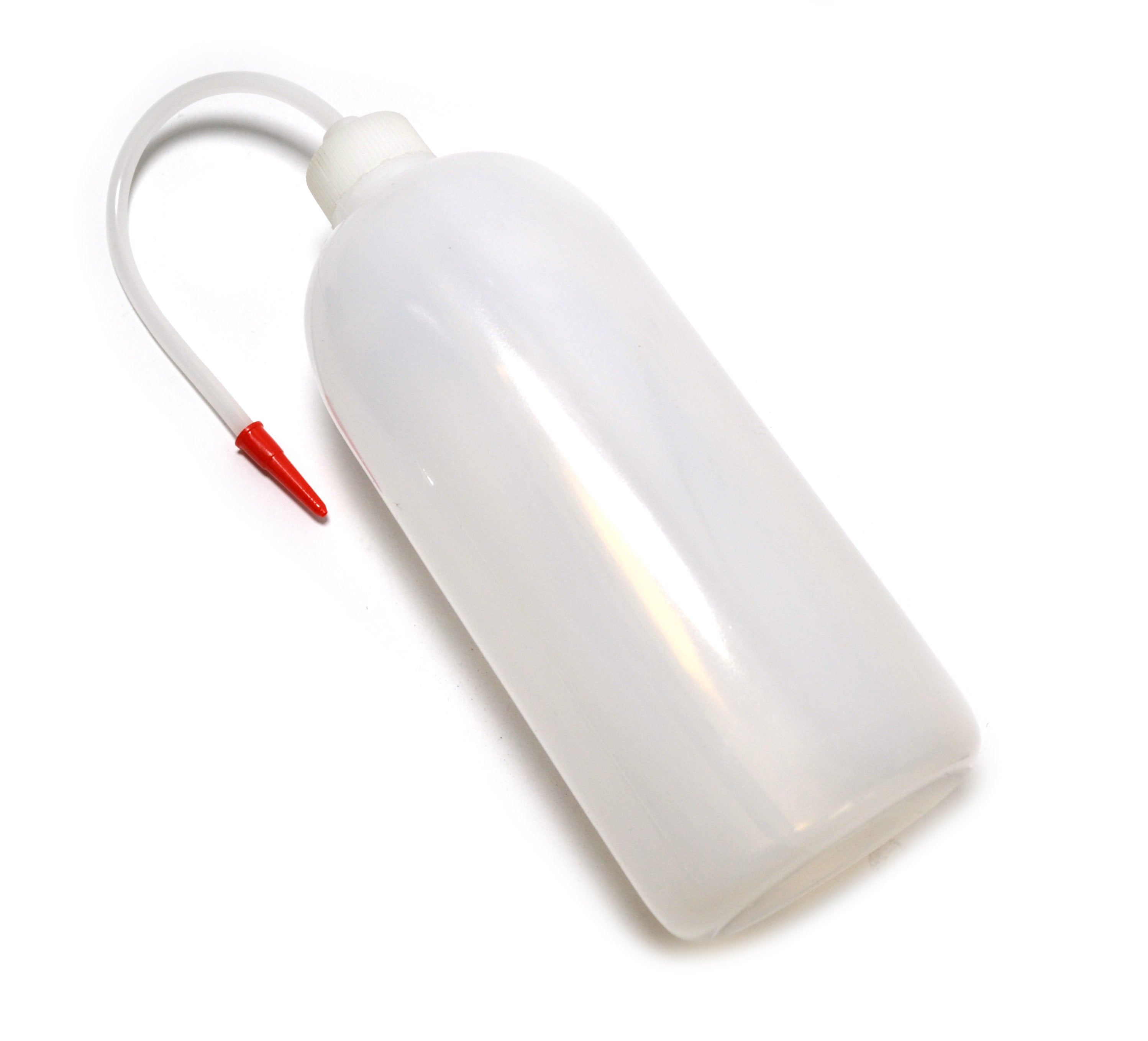 Low Density Polyethylene (LDPE) Wash Bottle, 1000 ml, Flexible Delivery Tube
