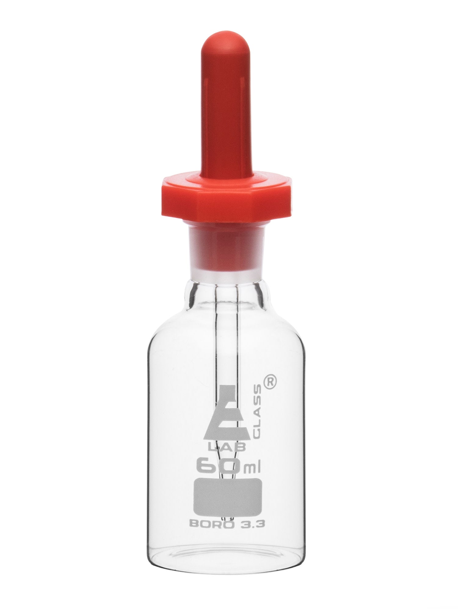 Borosilicate Pipette Dropping Bottle, 60 ml, Autoclavable