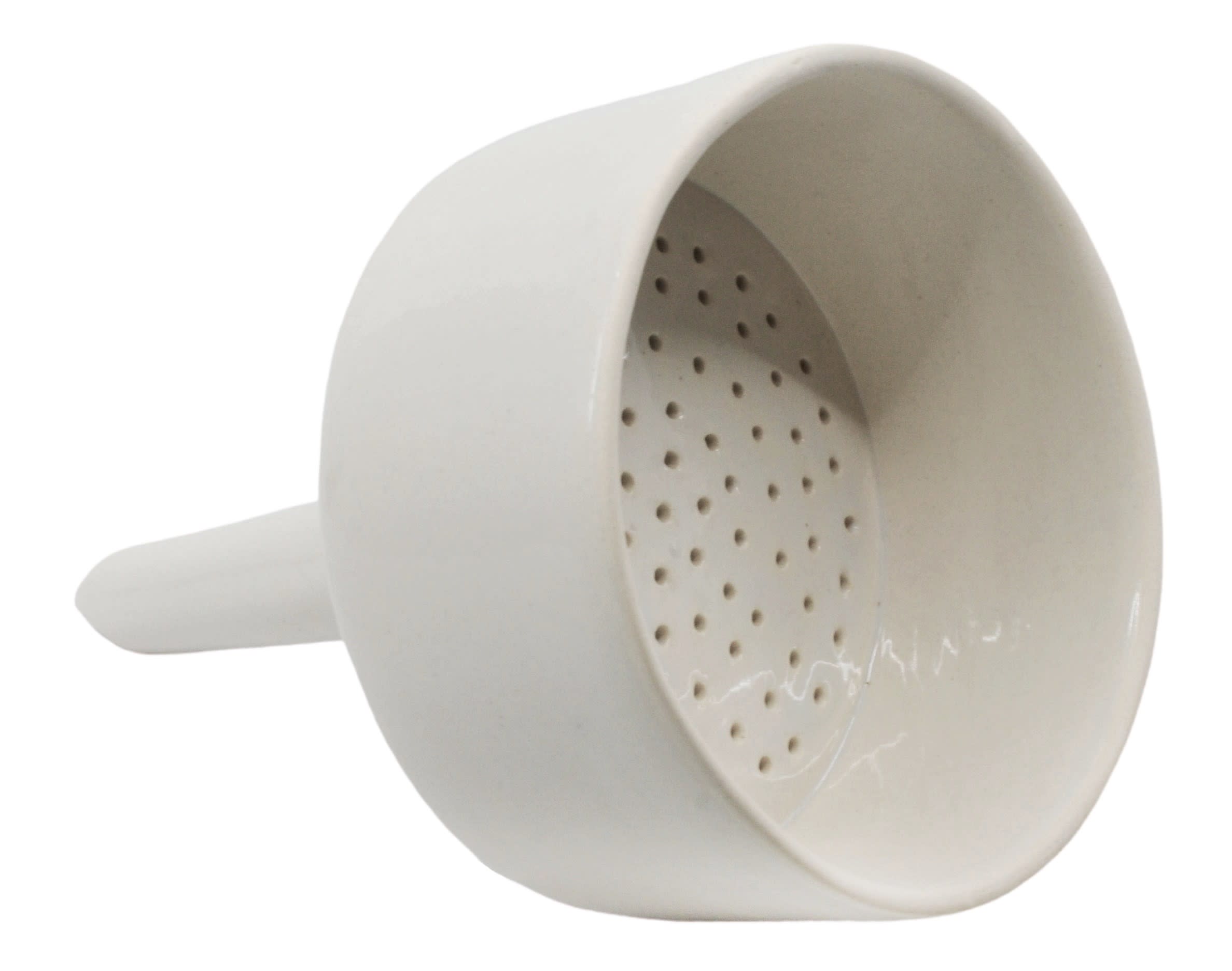 Porcelain Buchner Funnel, Perforated Plate, 12.5cm