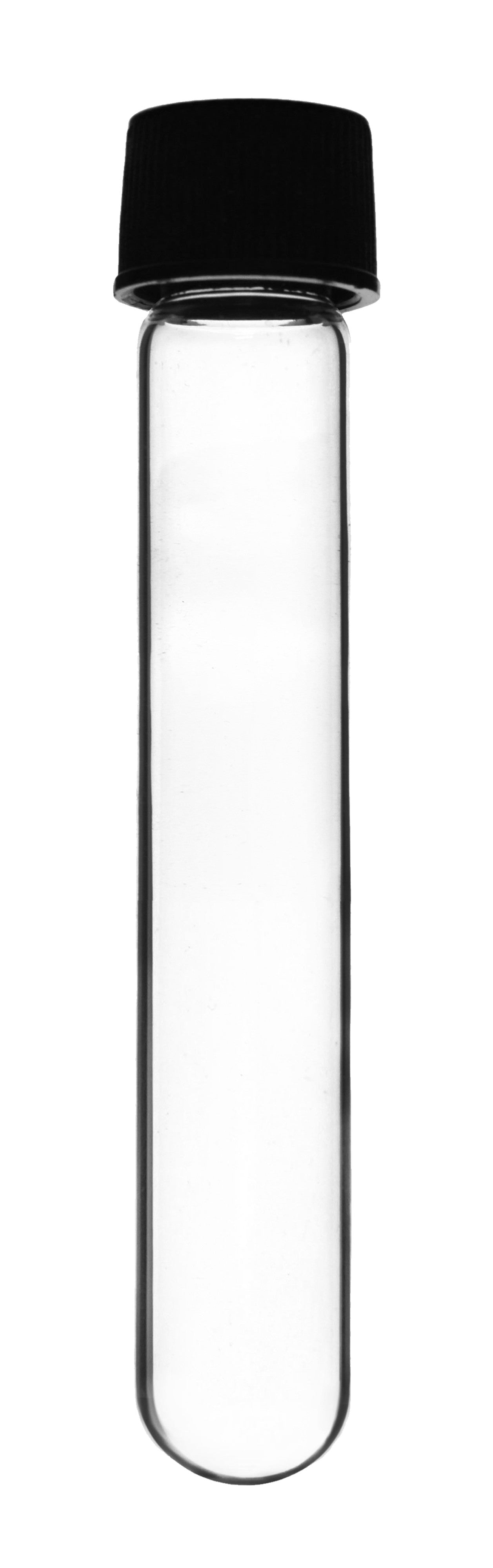 Borosilicate Glass Test Tubes, 30 ml, Round Bottom with Screw Cap