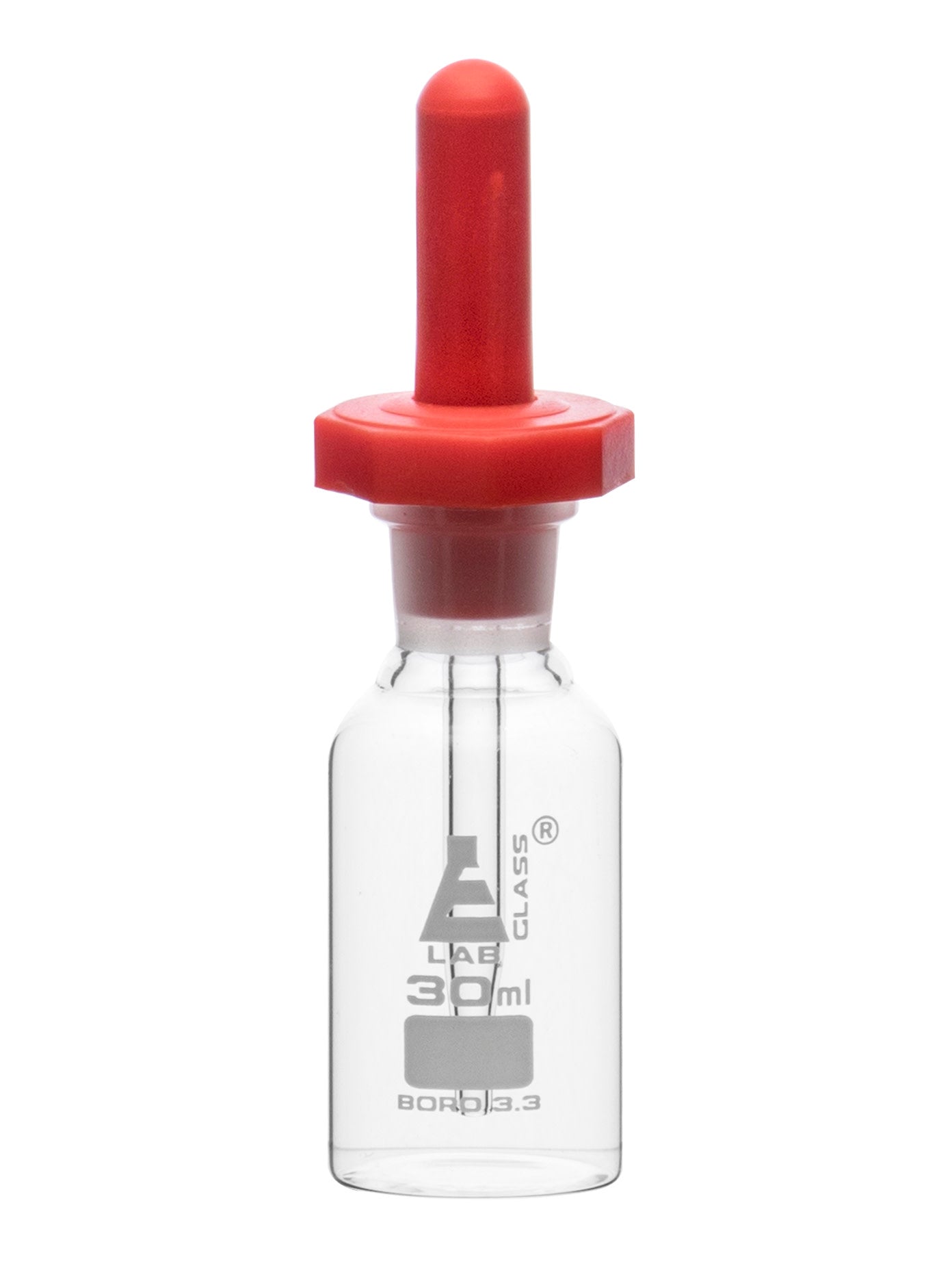 Borosilicate Pipette Dropping Bottle, 30 ml, Autoclavable