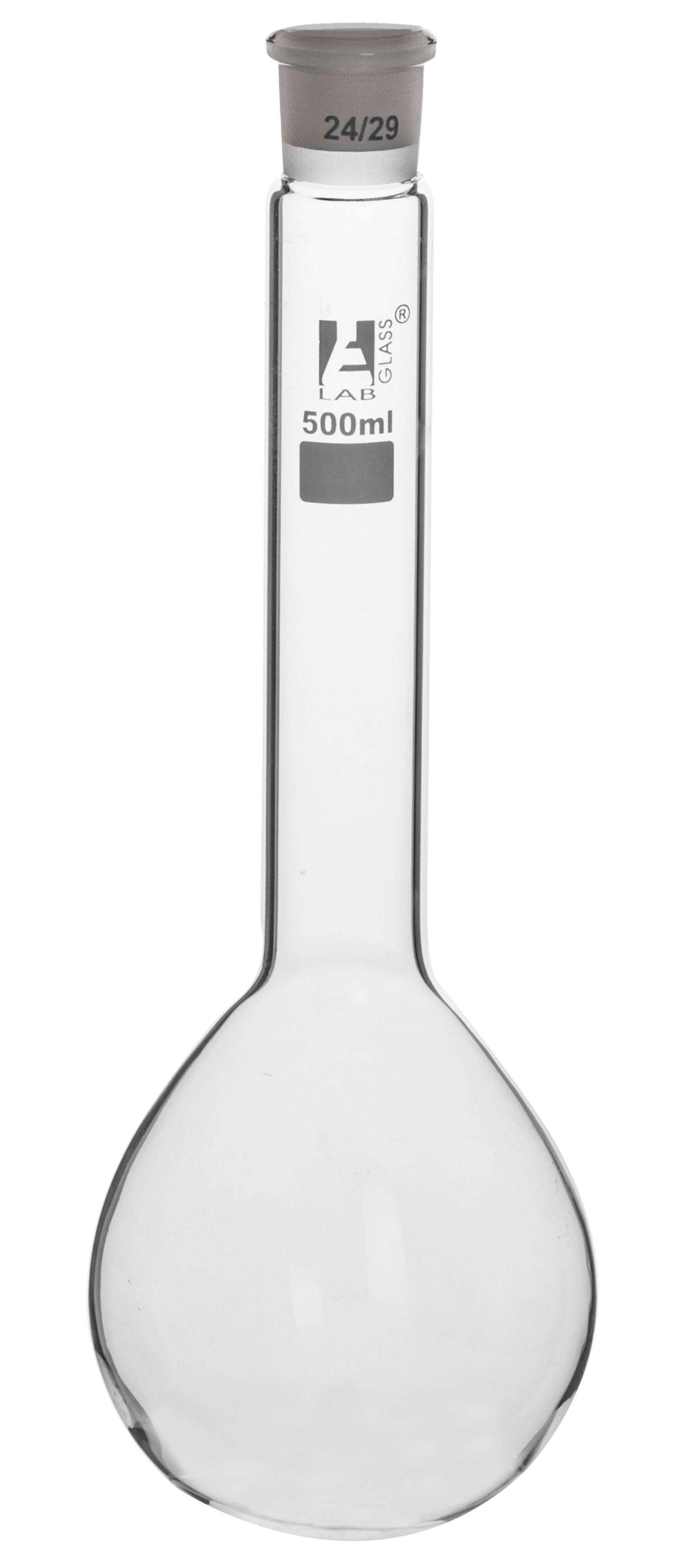 Borosilicate Kjeldahl Flask with Standard Ground Joint 24/29, 500 ml, Autoclavable