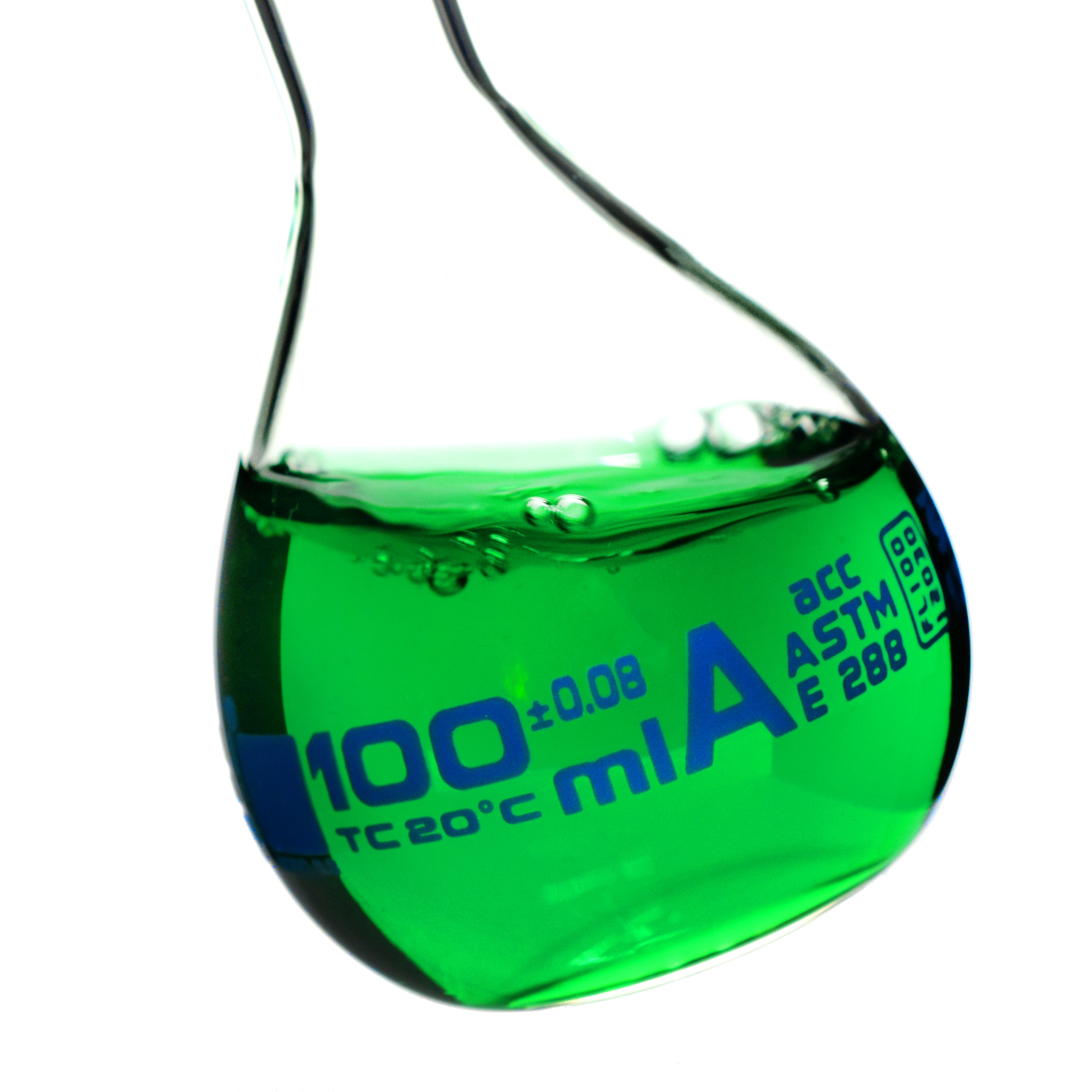 Borosilicate Glass Safety Pack Volumetric Flask Set with Glass Stoppers (50 ml, 100 ml, 250 ml), Class A, ASTM, Autoclavable