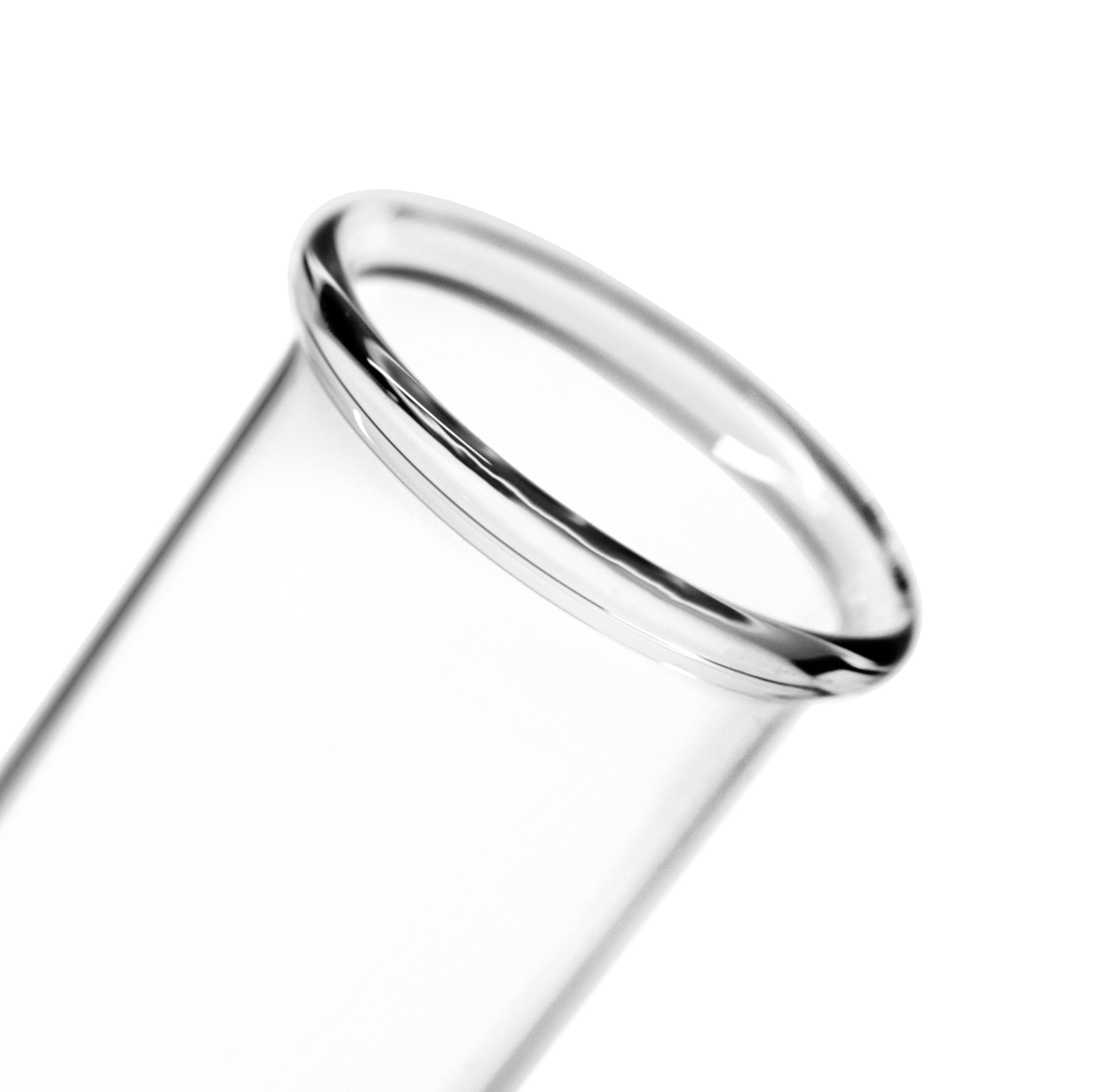 Borosilicate Glass Test Tubes, 85 ml, Light Wall With Beaded Rim