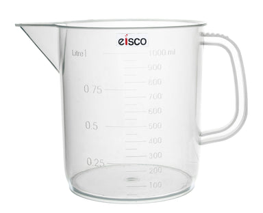 Measuring Jug, 100ml - TPX Plastic - Printed Graduations - Chemical  Resistant, Autoclavable - Short Form - Handle with Thumb Grip - Eisco Labs
