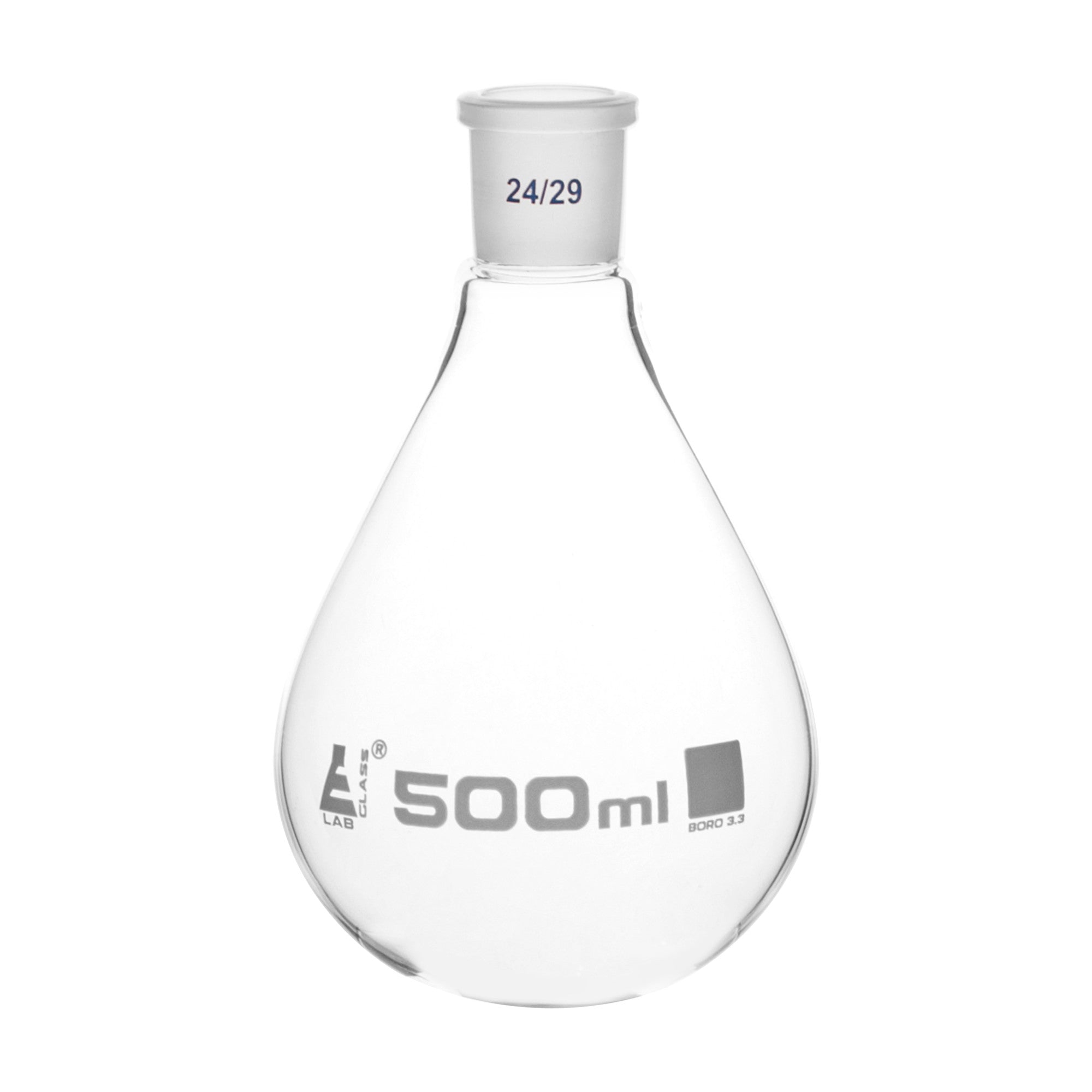 Borosilicate Evaporating Flask with Standard Ground Joint (24/29), 500 ml, Autoclavable