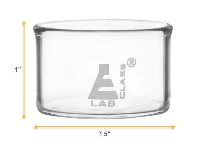 Flat Bottom Borosilicate Crystallizing Dish, 20ml, Autoclavable