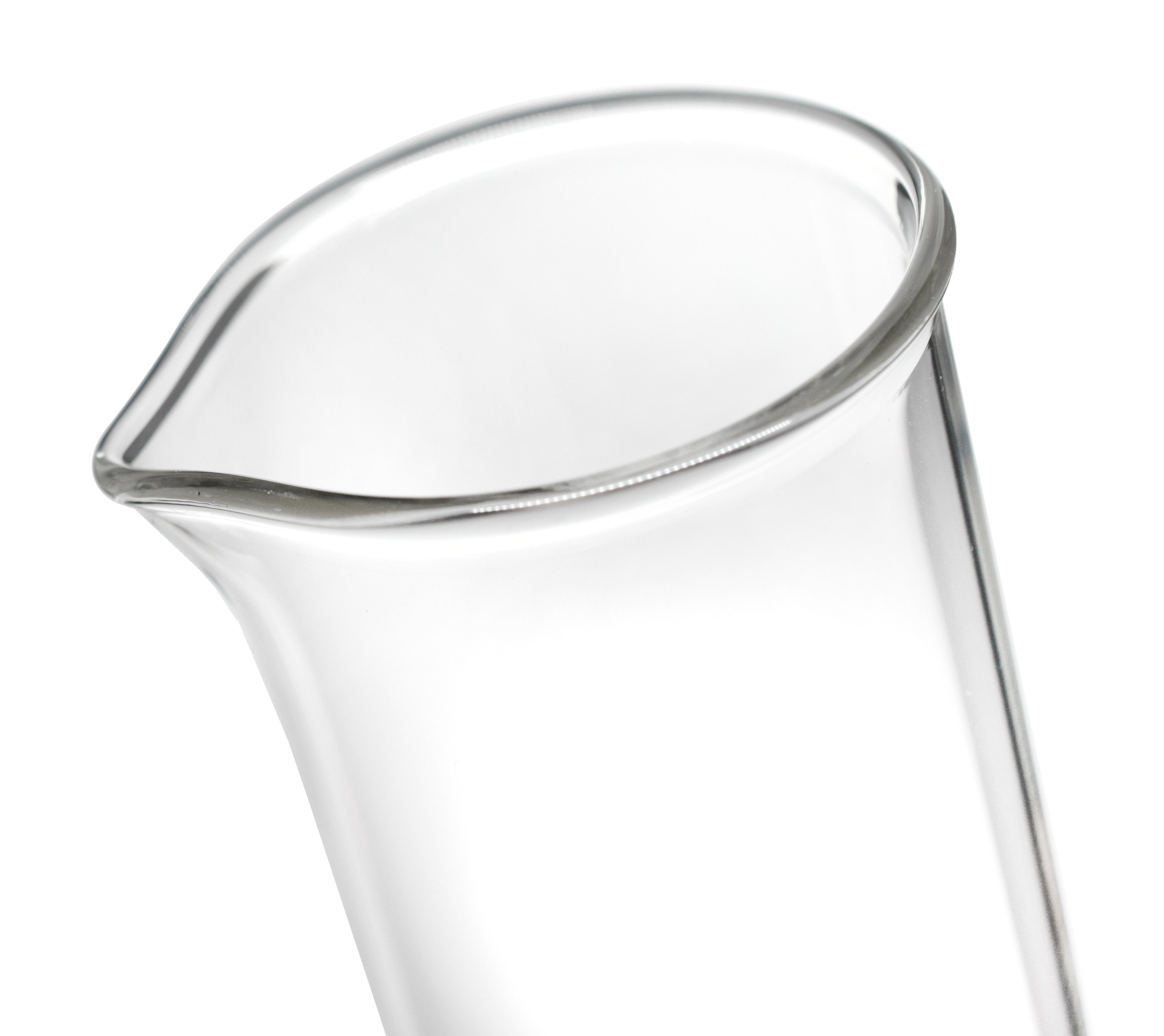 Borosilicate Glass Graduated Cylinder with Guard, 250 ml, 2.0 ml Graduation, Class A, ASTM, Autoclavable