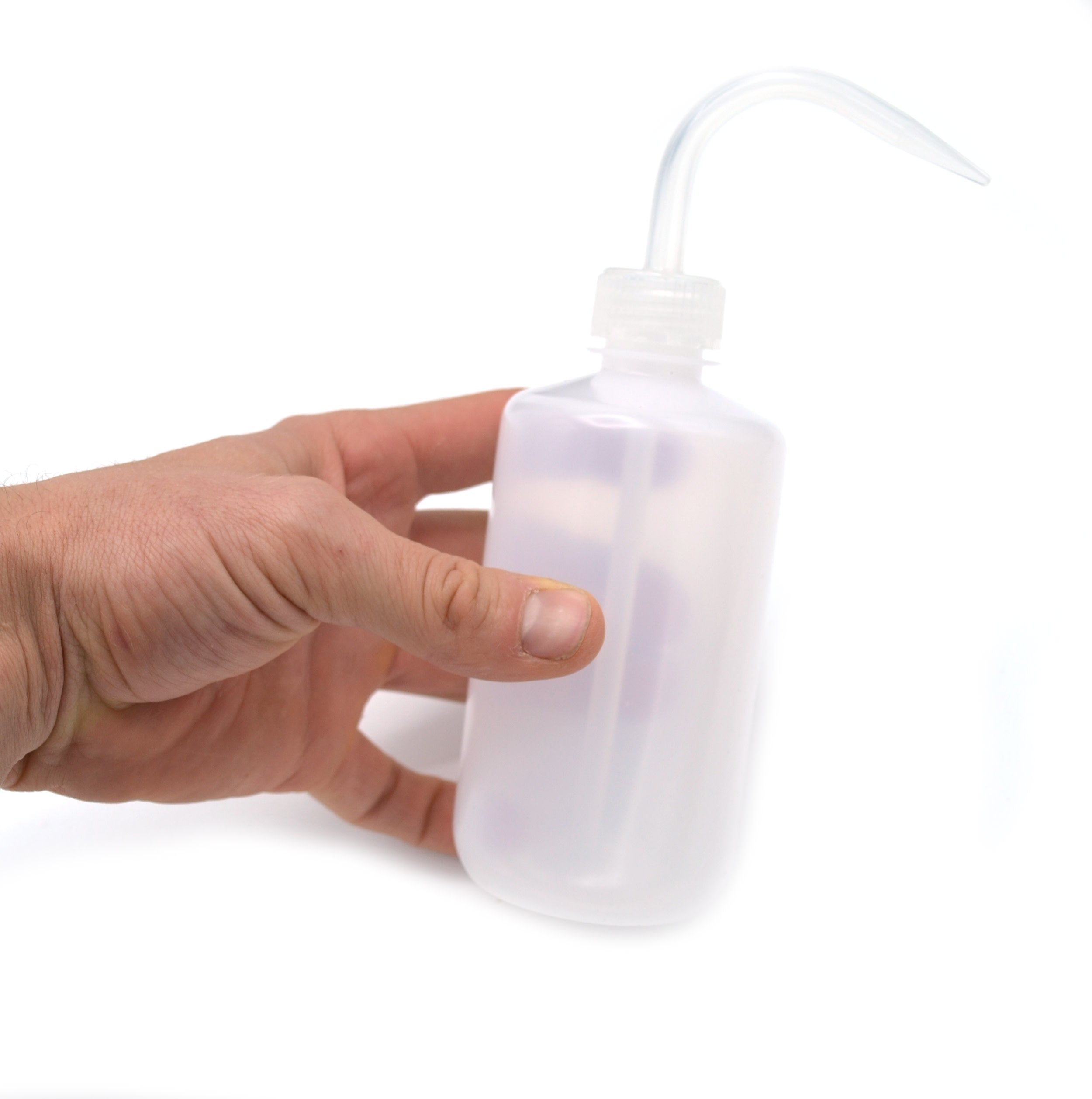 Low Density Polyethylene (LDPE) Premium Wash Bottle, 250 ml, Non Flexible Delivery Tube