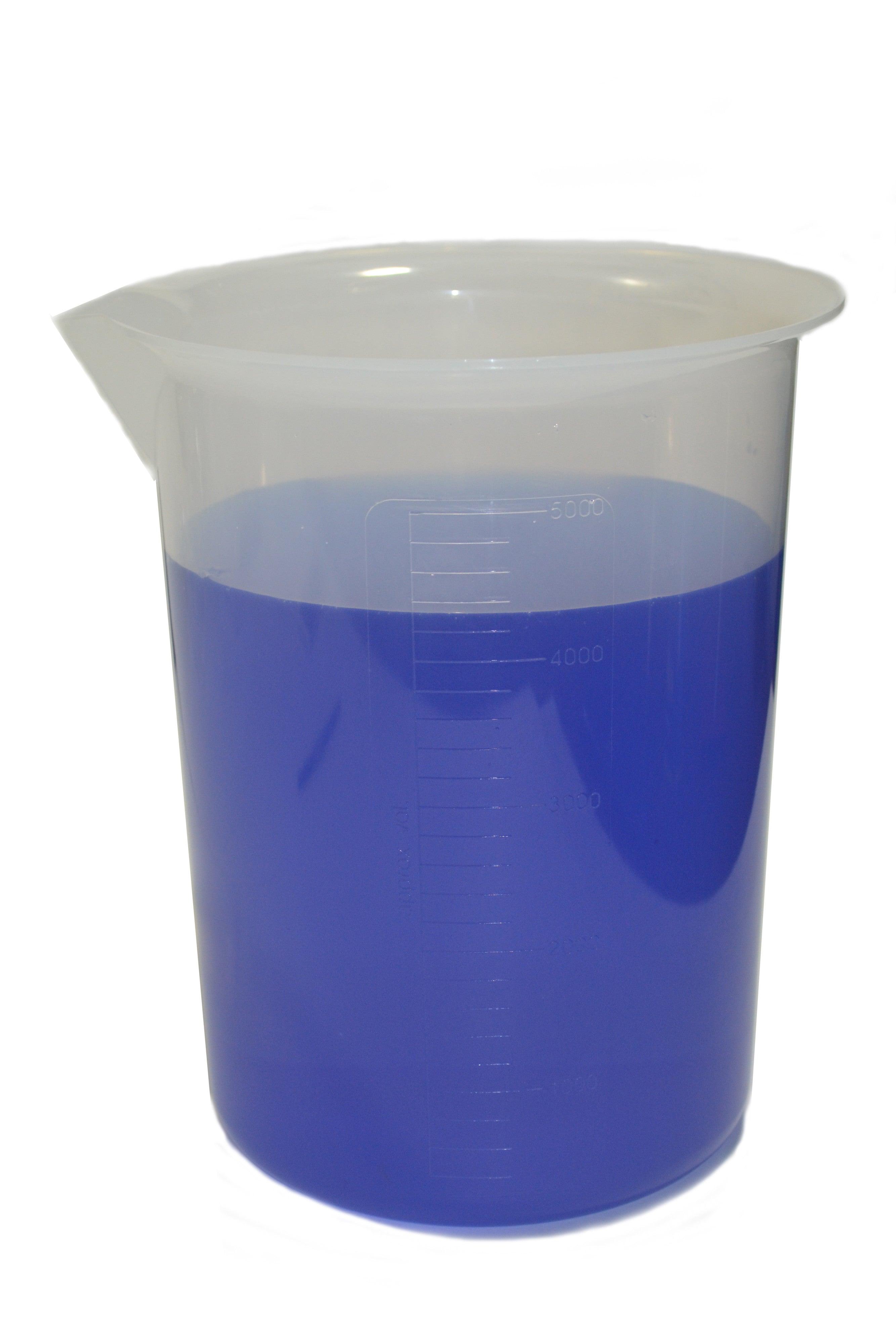 Polypropylene Beaker, 5000 ml, 200 ml Graduation, Autoclavable