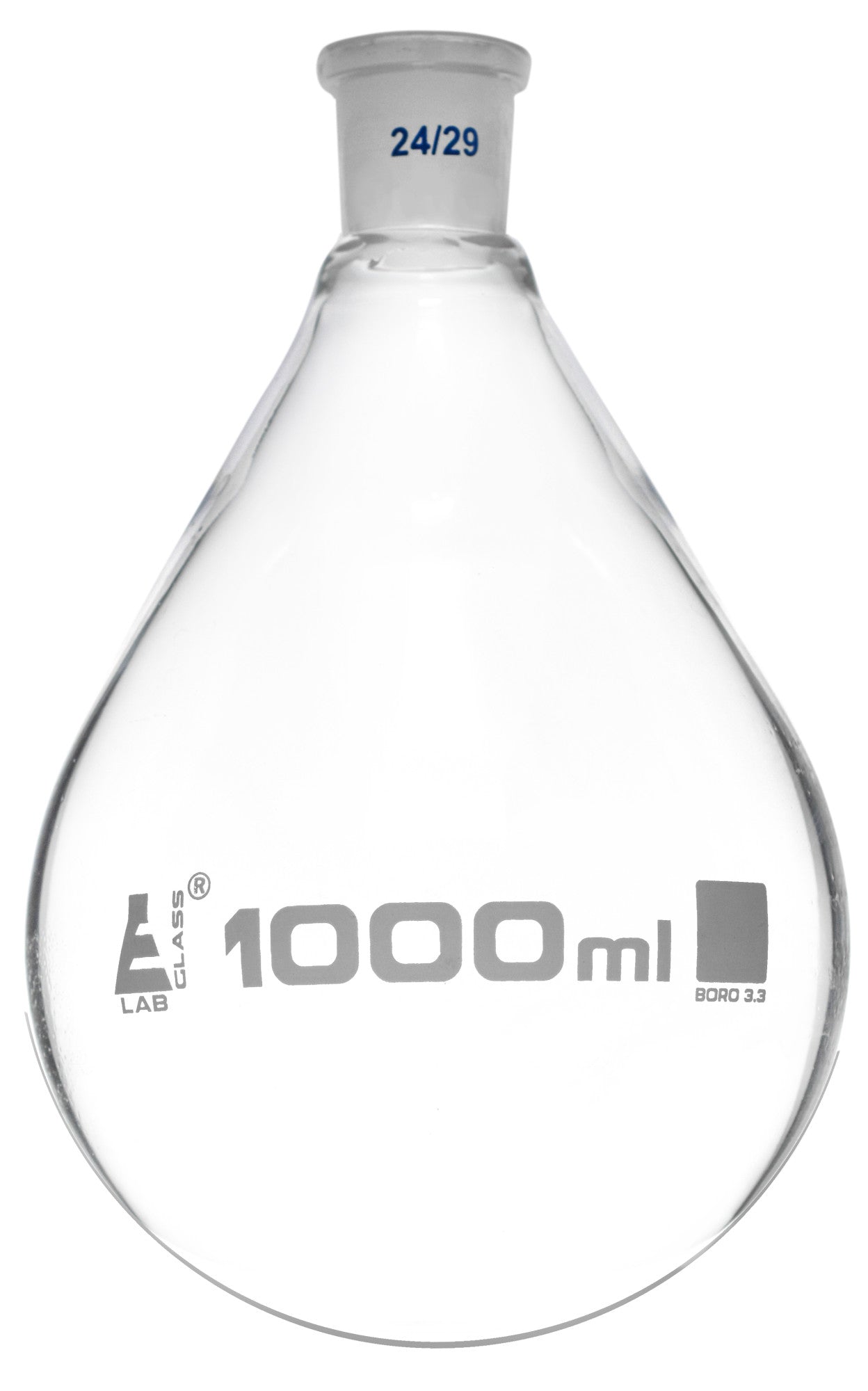 Borosilicate Evaporating Flask with Standard Ground Joint (24/29), 1000 ml, Autoclavable