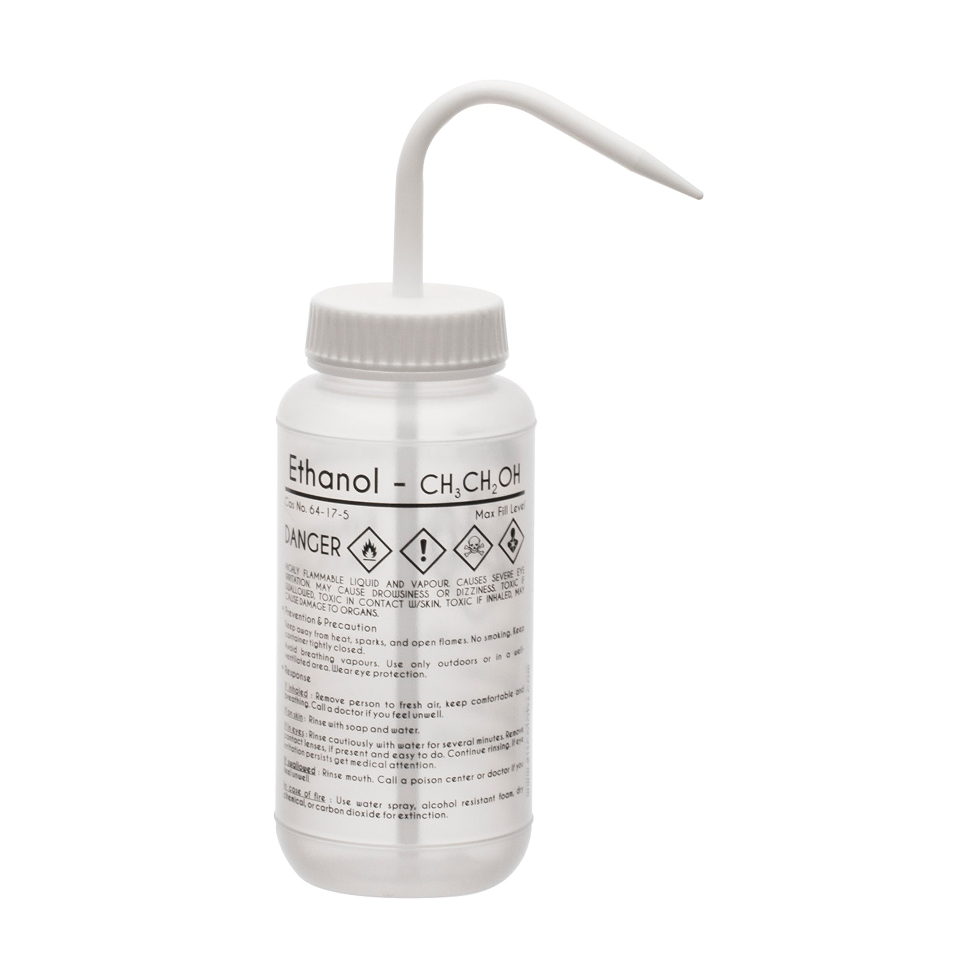 Performance Plastic Wash Bottle, Ethano, 500 ml - Labeled (1 Color)