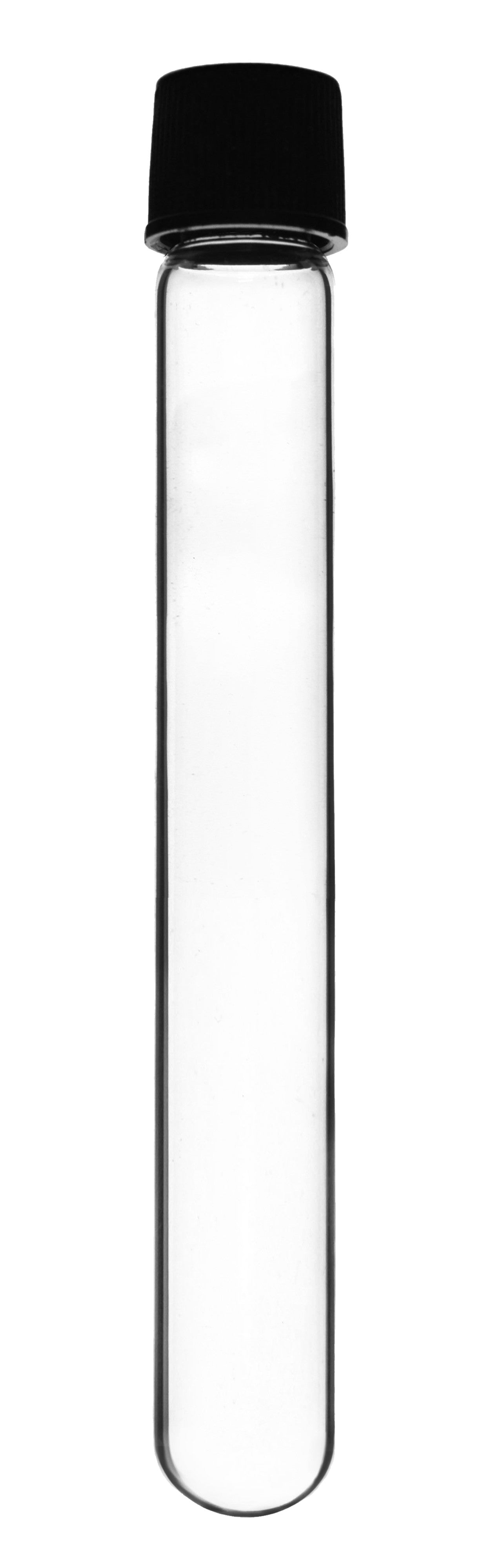 Borosilicate Glass Test Tubes, 25 ml, Round Bottom with Screw Cap