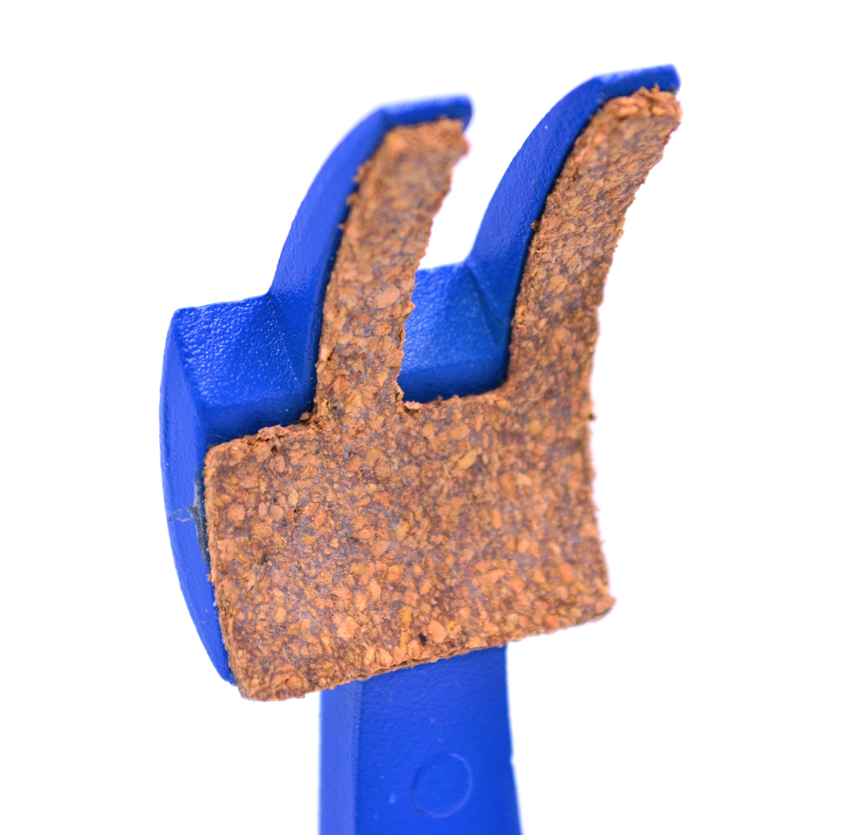 4 Finger Pronged, Cork Lined, Lab Clamp on Rod, 4.25" (10.8 cm) maximum clamp opening